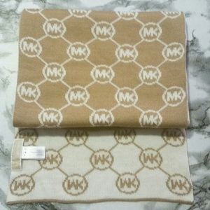 Michael Kors Camel & Cream Scarf Wrap